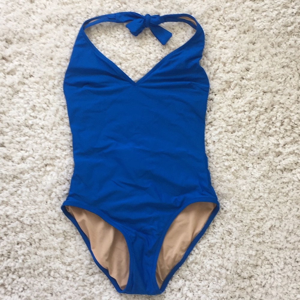 NWT blue Jcrew one piece bathing suit
